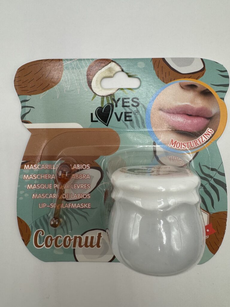 mascarilla de labios de coco