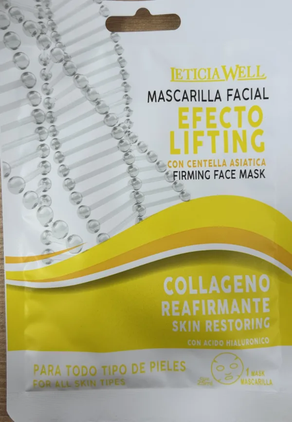 mascarilla facial efecto lifting