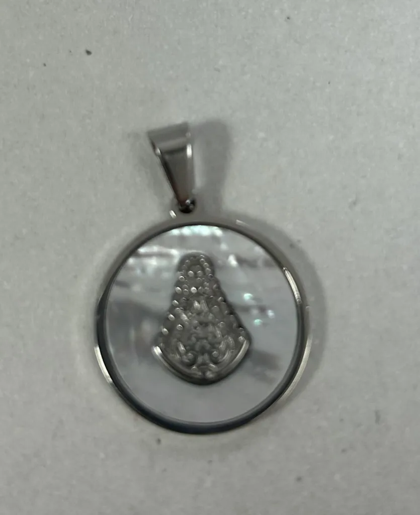 medalla rocío nácar pequeña
