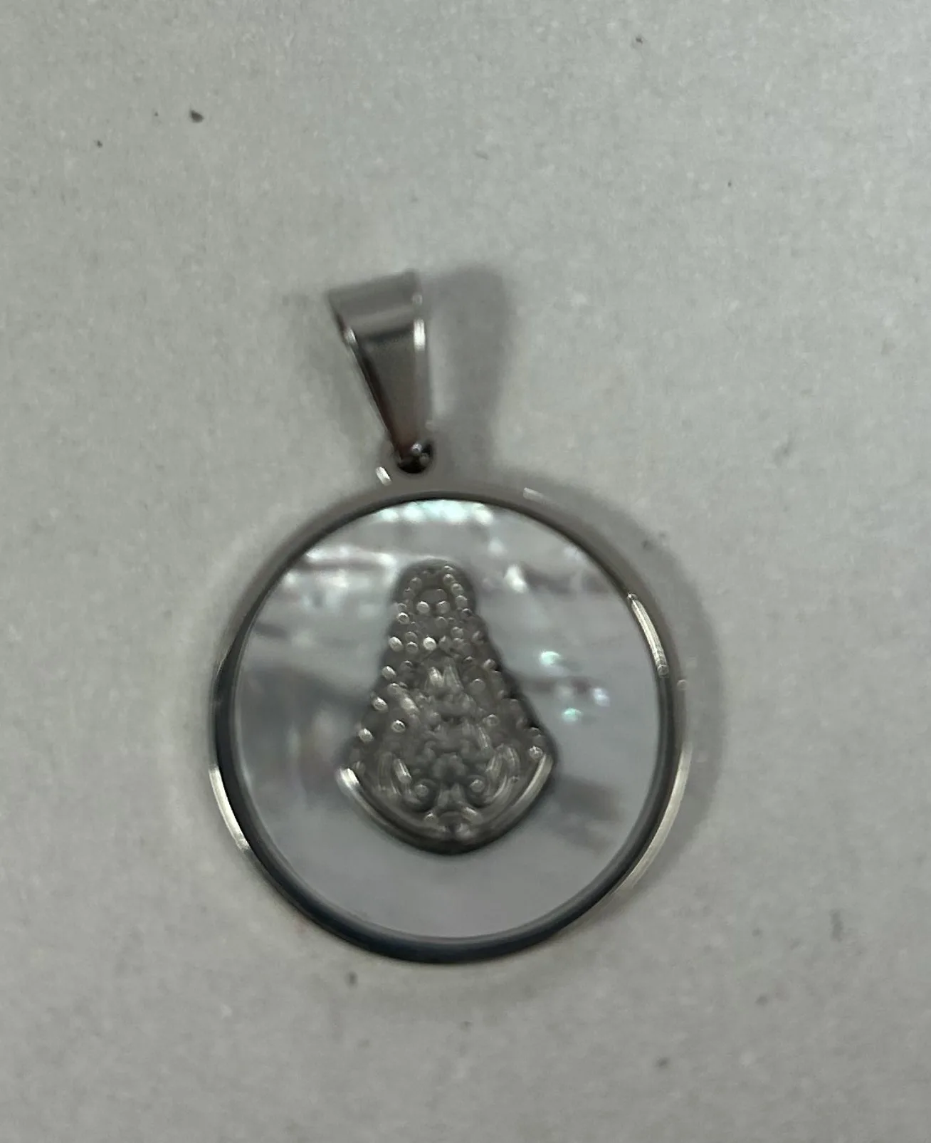 medalla rocío nácar pequeña