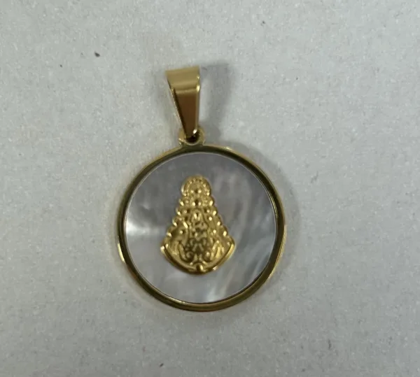 medalla rocío nácar pequeña