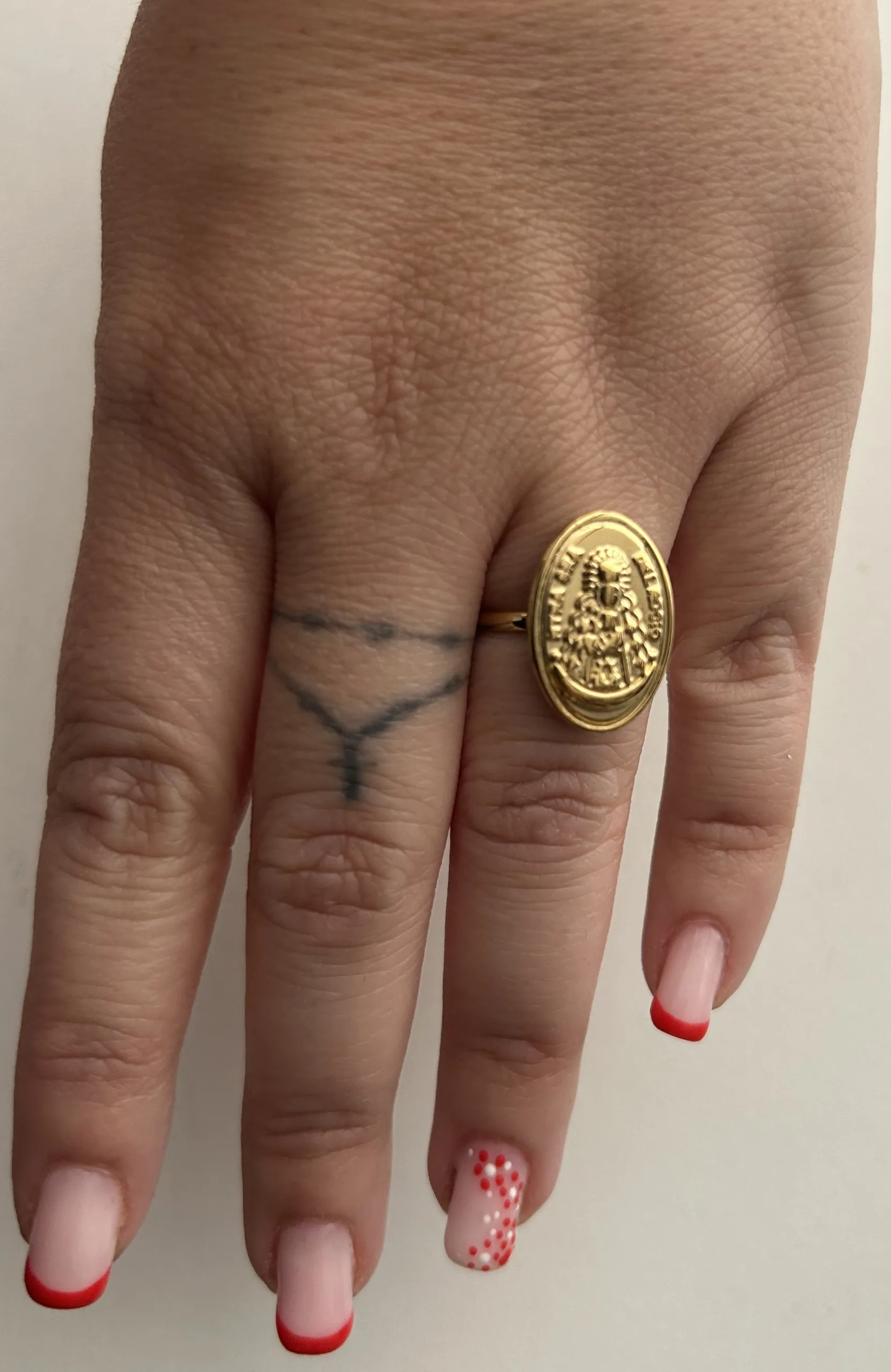 anillo rocío ovalado