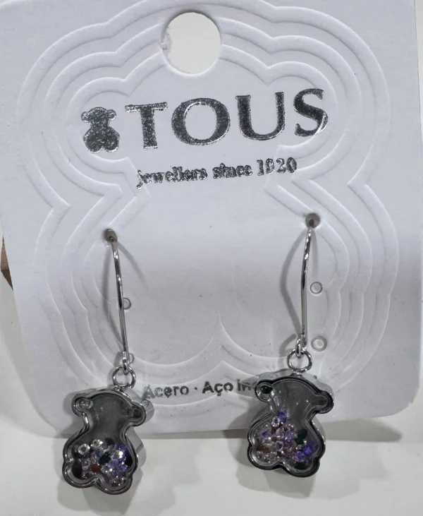 pendientes tous cristal colores