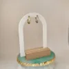 pendiente aro brillo pequeño