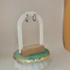 pendiente aro brillo pequeño